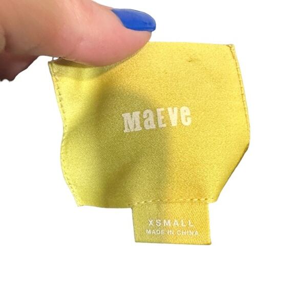 Maeve Back Polka Dot Short Sleeve Lined T-Shirt Dress Women Sz XS - Picture 6 of 9